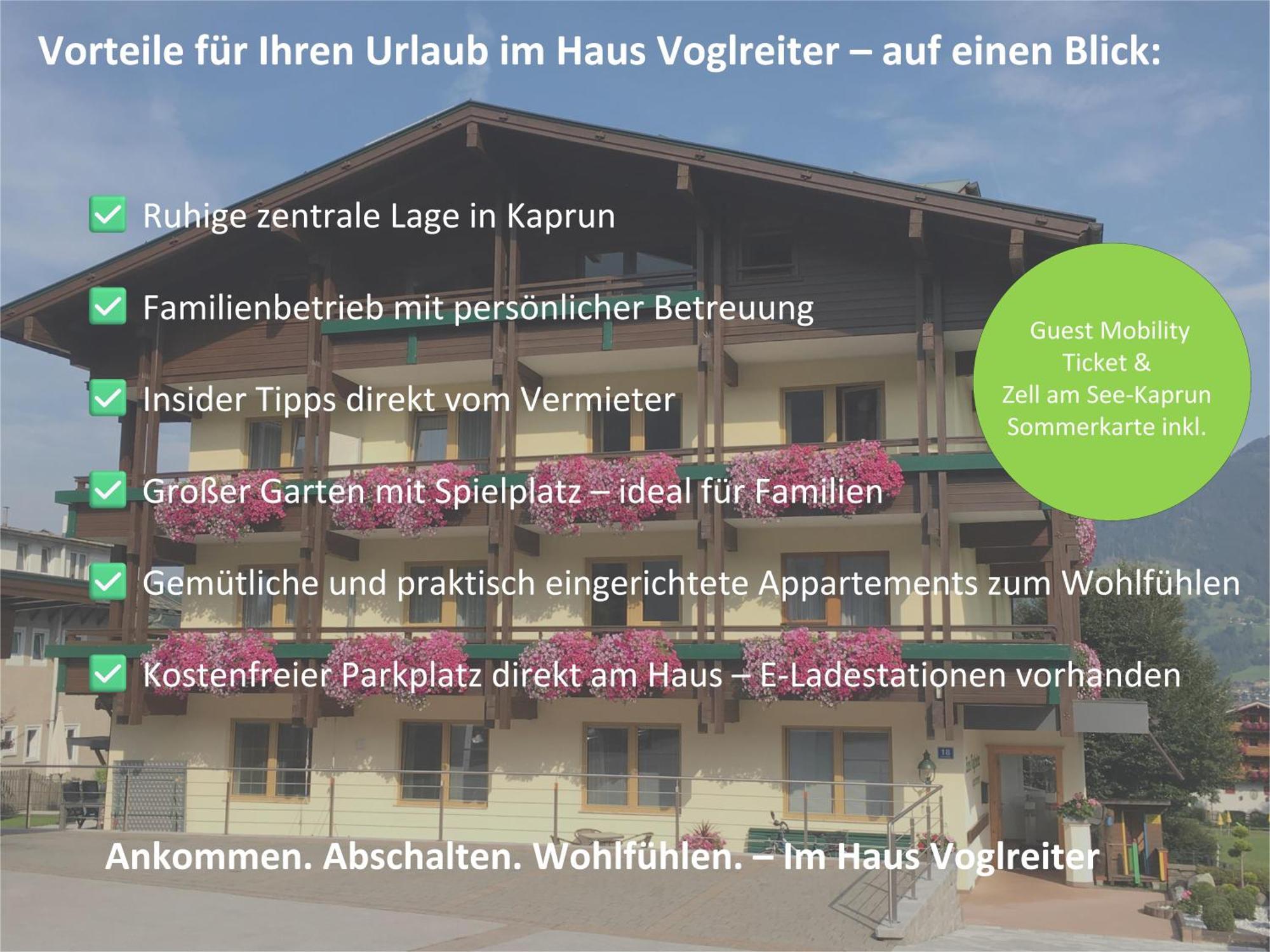 Haus Voglreiter - Inkl Sommerkarte, Zentrale Und Ruhige Lage, Garten Mit Spielplatz Kaprun Exterior foto